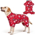 thumbnail image 1 of Pijama para perro KYEESE Papá Noel de terciopelo XXL, acogedor, 1 of 9