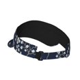 thumbnail image 2 of Sikiie Cherry Blossoms on Navy Background Sun Visor Hat Adjustable Velcro Golf Visor Sports Sunscreen Visor Hat for Outdoor Activities, 2 of 7