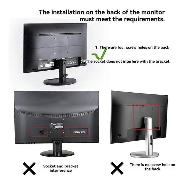 Wall and Desktop Stand Mount Holder Computer Stand for Mac Mini Under Desk Vesa Extension