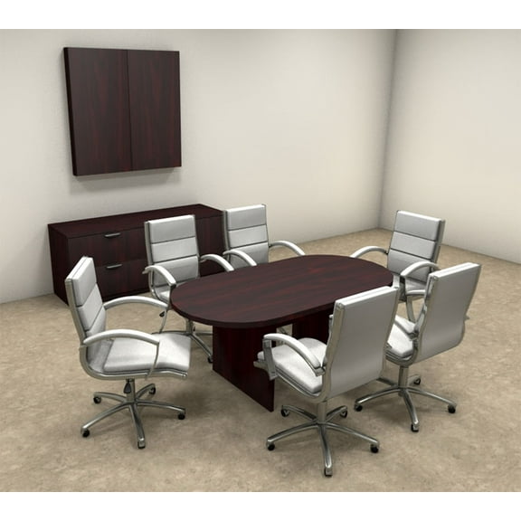 Modern Racetrack 6' Feet Conference Table, #OT-SUL-C3
