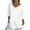 White, variant on Women Linen Blouses 3/4 Length Sleeve V-Neck Summer Casual Tunic Tops Ladies Elegant Business Shirts Multicolor S