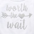 thumbnail image 7 of Newborn Baby Girl Outfit Letter Long Sleeve Romper Pants Set Cute Infant Fall Clothes 3pcs, 7 of 7