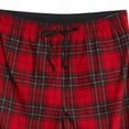 thumbnail image 4 of Nautica Men’s Soft Fleece Pajama Lounge Pants with Pockets 2-Pack (Red Plaid / White Plaid, Large), 4 of 6