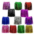 thumbnail image 3 of SDFGTstore Shimmering Grass Skirt Dance Skirts for Kid and Sparkling Dance Skirts, 3 of 9