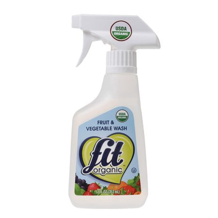 (2 Pack) Fit Organic Fruit & Vegetable Produce Wash, 12.0 FL (Best Organic Cleaning Products)