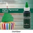 thumbnail image 4 of Chefmaster by US Cake Supply 2.3-Ounce Forest Green Liqua-Gel Cake Food Coloring, 4 of 7