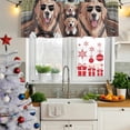 thumbnail image 6 of 2 Pack Valances for Windows, Funny Dog Printed Window Valances for Living Room/Bedroom/Bathroom, Cartoon Diving Dog Cute Light Filtering Kitchen Curtain Valance Window Treatment 60"W x18" L, 6 of 9