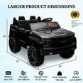 thumbnail image 5 of TROPOW 24 Volt Ride On Toys for Boys,Electric Wheels Car for Kids Ride On Toys Battery Powered Wheels Truck with Remote Control, Mp3,Bluetooth Speaker,Led Lights,Black, 5 of 8