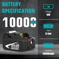 thumbnail image 2 of 4PACK 10.0Ah Battery Replacement for Makita 18V Battery 18 Volt BL1890B BL1860B BL1850B BL1840B BL1830B BL1815 Battery, 2 of 10