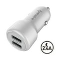 thumbnail image 4 of Ampker Car Charger for Samsung Galaxy S23 - 12W/2.4A Fast Charging Dual USB Ports Auto Power Adapter - White, 4 of 5