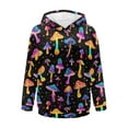 thumbnail image 5 of FOR U DESIGNS Hippie Mushroom Womens Hoodies Sweatshirts Hooded Pullover Size L Ladies Lightweight Long Sleeve Oversized Hooded Sweatshirts Trendy Graphic for Women, 5 of 7