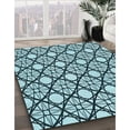 thumbnail image 2 of Ahgly Company Indoor Rectangle Patterned Medium Teal Green Area Rugs, 8' x 12', 2 of 6
