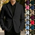 thumbnail image 5 of LRen Mens Corduroy Blazer Jackets Slim Fit Two Button Casual Sports Coat,3XL,A2-Wine, 5 of 5