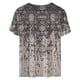 thumbnail image 3 of ICHUANYI Clearance Women's Short Sleeve Round Neck Printed Loose Tops Blouse T-shirt(Black, XXL) ICHUANYI WER2023080914236, 3 of 4