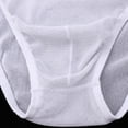 thumbnail image 3 of Mens Bikini Briefs Underpants Mesh See Through Pants Glitter L white, 3 of 8