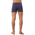 thumbnail image 3 of INSPIRE CHIC Men's Plaid Mid-Waisted Lightweight Breathable Knitted Boxer Shorts 3 Packs 34 1 Black 1 Dark Blue 1 Blue, 3 of 5