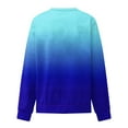 thumbnail image 4 of Frostluinai Sweatshirt for Women Long Sleeve Crew Neck Comzy Pullover Fashion Graident Sweat Shirts Lightweight Fall Sweatshirts no Hood, 4 of 5