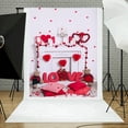 thumbnail image 2 of THHEIC Valentine's Day Backdrop Valentine's Day Photography Backdrops Brown Wooden Backdrop Birthday Party Decorate Backdrop Photo Studio Props (125 x 80cm), 2 of 3