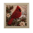 thumbnail image 2 of DIY Yarn Poke Painting Kit for Christmas, 20cm Punch Needle Craft Set with Wooden Frame, Santa Snowman Handmade Home Decor, 2 of 5