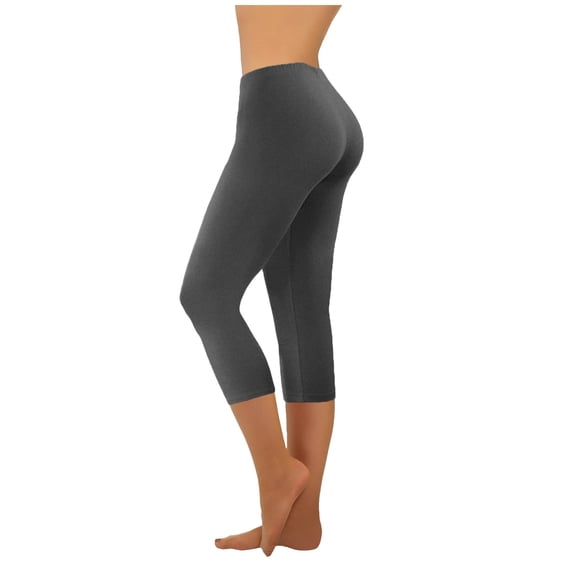 cocolona Capri Leggings for Women Summer Casual Lightweight Stretch Gym Running Workout Yoga Cropped Pants