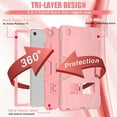 thumbnail image 4 of Decase Heavy Case for Lenovo Tab M10 Plus 2022 3rd Gen 10.6 Inch, Hybrid Shockproof Rugged Case with Built-in Kickstand,  Rosegold, 4 of 9