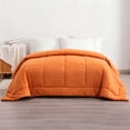 thumbnail image 4 of Kelnaro Premium Twin Duvet Insert, Down Alternative Comforter with Corner Tabs, Orange, 4 of 6