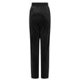 thumbnail image 4 of zaveiop Womens High Waisted Sweatpants Flare Leg Lounge Pants Drawstring Waist Velour Pants Pajama Pants with Pockets (Black, M), 4 of 6