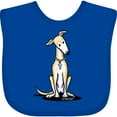 thumbnail image 3 of Inktastic Curious Greyhound Boys or Girls Baby Bib, 3 of 4