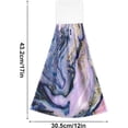 thumbnail image 3 of SKYSONIC Golden Purple Pink Marble 2Pcs Kitchen Hanging Towel Set Hand Hanging Towels with Hanging Loop, Absorbent Bathroom Hand Towel Soft Thick Dish Cloth Dry Towel for Kitchen Bathroom, 12"x17", 3 of 6