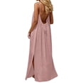thumbnail image 3 of Elegant Sleepwear Dress for Women â Soft Loose Casual Nightgown with Strappy Back, Open Back Design, for Home, Leisure, Summer, Beach & Vacation, 3 of 7
