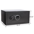 thumbnail image 2 of Electronic Safe Box, Steel Digital Security Safe Box 10.6" H, Black, 2 of 7