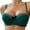 Green, variant on Fashion for Women, Solid Color Lace Bow Breast Milk Wrap Chest Removable Strap Bra