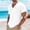 White, variant on Men's & Big Linen Shirt with Short Sleeve Beach Hippie V Neck T Shirts Casual Summer Lightweight Tropical Shirts Size S-4XL White