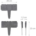 thumbnail image 1 of Paquete de 10 - Módulo de borde de jardín con efecto de piedra - 2,5 metros lineales - Borde para valla, macizo de flores, plantación - 25 x 10 cm - Gris ShuxiuWang 8390612435119, 1 of 1