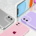 thumbnail image 5 of Case for iPhone 11 6.1 inch,Sparkly Clear Case for Women,Soft TPU Silicone Bumper Protective Cover Case for iPhone 11,Black, 5 of 10