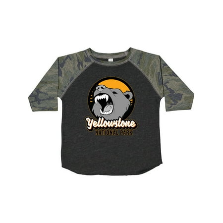 

Inktastic Yellowstone Growling Bear Gift Toddler Boy or Toddler Girl T-Shirt