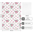 thumbnail image 2 of 2 Pcs Pioneer Flower Floral Print Pattern Kitchen Towels, Funny Microfiber Dish Towel Set, 18" X 26" Tea Towels, 2 of 6