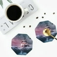 thumbnail image 5 of Balery 6 Pcs Boat Lighthouse Storm Wavesleather Coasters Set, Drink Table Cup Coasters For Living Room Kitchen Coffee Decor, 5 of 9
