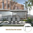 thumbnail image 4 of CASAINC 11FT Square Cantilever Patio Umbrella in Gray (without Umbrella Base), 4 of 8