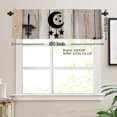 thumbnail image 3 of JOOCAR Moon Star Polyester Window Valance Curtain for Home Kitchen Living Room Bedroom Bathroom Decor 54x18 inch, 3 of 5