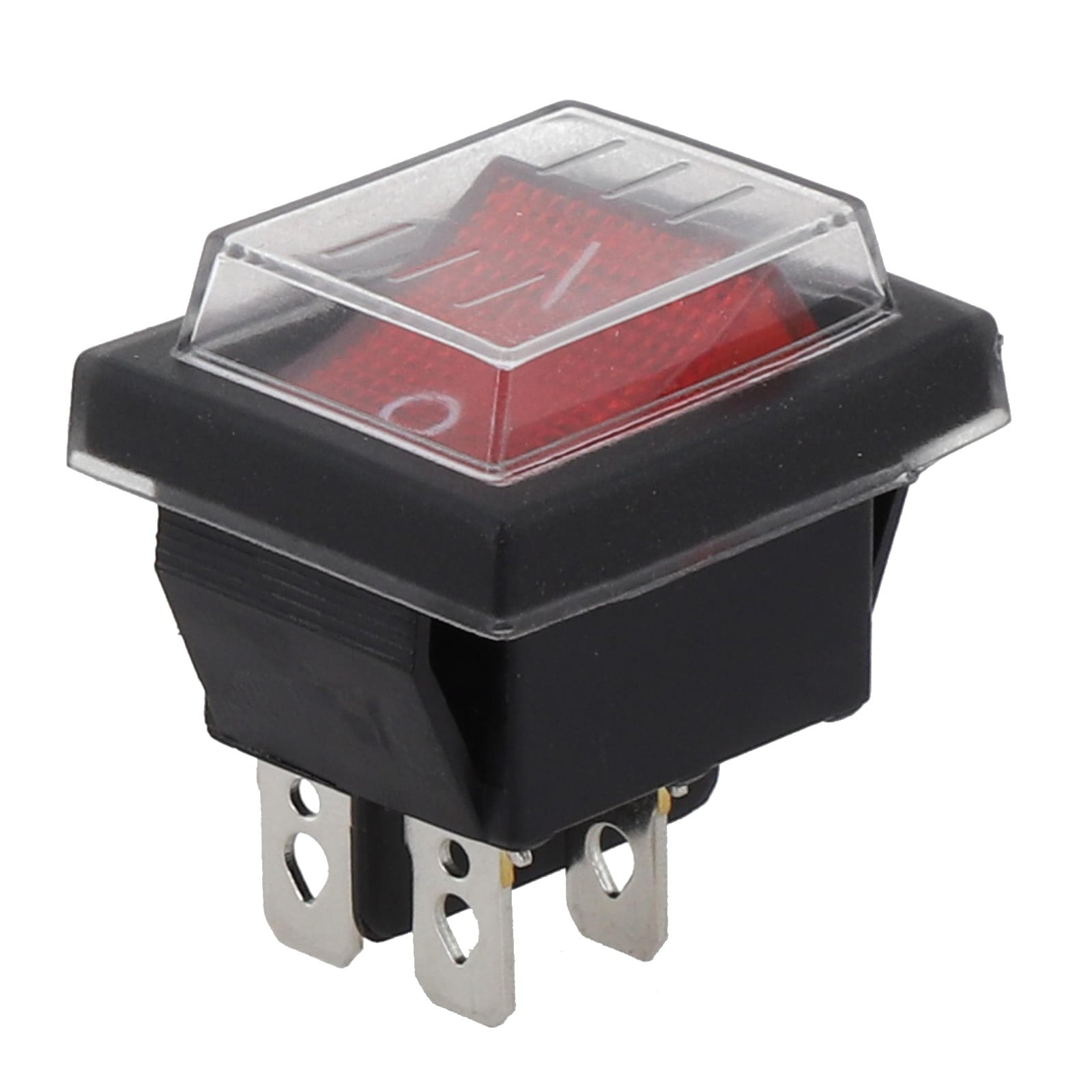 Totowood, Inline Cord Switch, 16A 125V/250V, Black with Red