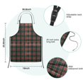 thumbnail image 7 of Green and Red Christmas Plaid Pattern Kids Aprons for Girls and Boys,Adjustable Neck Strap Toddler Aprons for Kids Cooking Baking, 7 of 7