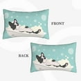 thumbnail image 4 of Balery French Bulldog Taking a Bath Bedding Queen Pillow Cases - Envelope Closure - Soft Brushed Microfiber Fabric - Shrinkage and Fade Resistant Pillow Cases-16"x24", 4 of 9