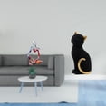 thumbnail image 2 of Figura decorativa abstracta de gato en resina, ideal para dormitorio, oficina, tienda, estantería, entrada, sala de estar, cajón o como objeto de cole, 2 of 8