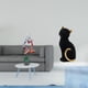 thumbnail image 2 of Figura decorativa abstracta de gato en resina, ideal para dormitorio, oficina, tienda, estantería, entrada, sala de estar, cajón o como objeto de cole, 2 of 8