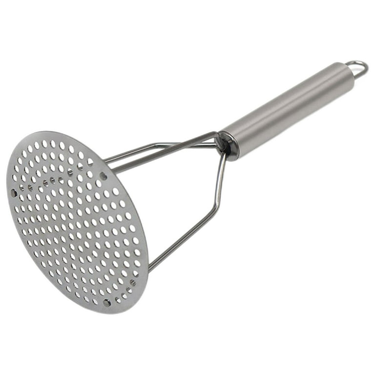 Mashed Potatoes Masher Heavy Duty Stainless Steel Potato Masher and Ricer for Puree Gnocchi Fruit Juicer, One Size