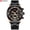 Rose shell black, variant on Men's quartz six-pin calendar steel belt business men's watch