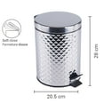 thumbnail image 2 of Jessar - Poubelle à Pédale, Capacité de 5 Litres, Fermeture en Douceur, Argent, 2 of 2