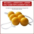 thumbnail image 4 of Ladder Toss Balls Replacement Indoor & Outdoor Game Set | Soft Golf balls safe for kids | Lawn Garden Outdoor Throwing Game | Accessory Pack Set of 3 Yellow Balls, 4 of 4