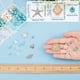 thumbnail image 3 of 1 caja de 277 cuentas de tortuga para hacer pulseras, kit de abalorios para hacer pulseras, dijes de tortuga, dijes de estrella de mar, caballito de mar, dijes de concha marina, para verano, Hawaii, 3 of 9